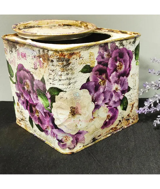 Dress My Craft Transfer Me - Violet Roses (12.5"x18.5")-2