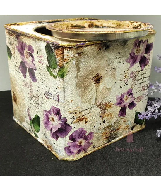Dress My Craft Transfer Me - Violet Roses (12.5"x18.5")-4