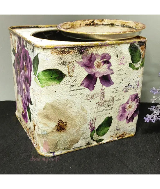 Dress My Craft Transfer Me - Violet Roses (12.5"x18.5")-5