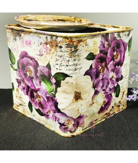 Dress My Craft Transfer Me - Violet Roses (12.5"x18.5")-6