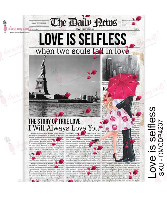 Dress My Craft Transfer Me - Love is Selfless-1