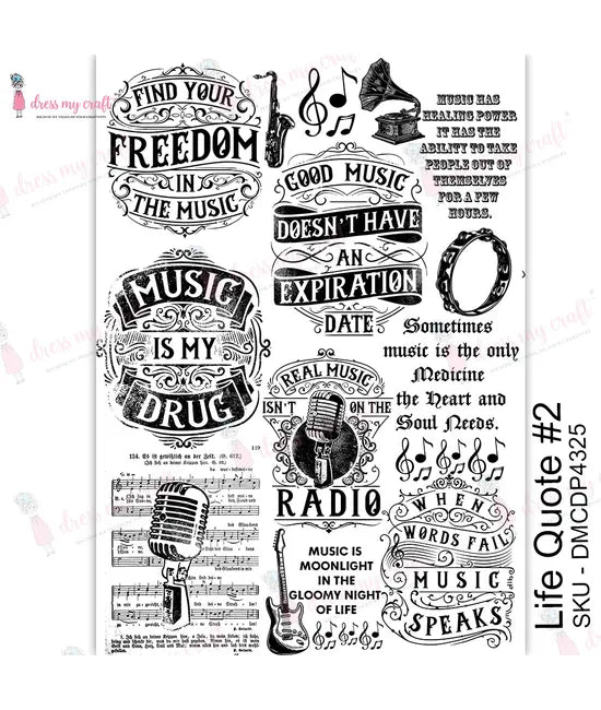 Dress My Craft Transfer Me - Life Quotes #2-1