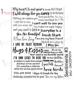 Dress My Craft Transfer Me - Sentiments #3-1