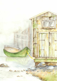 Ellen J Goods - Morning Boat House A4 Rice Paper - 5 Sheets-1