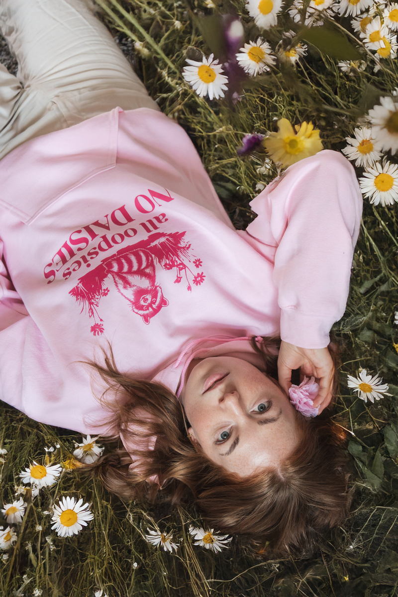 Raccoon All Oopsies No Daisies Hoodie-1