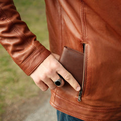 Men’s Genuine Leather Bifold Wallet. High Capacity 12 Card Slot Organizer-6