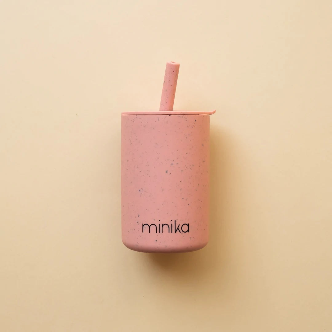 Silicone Straw Cup With Lid-6