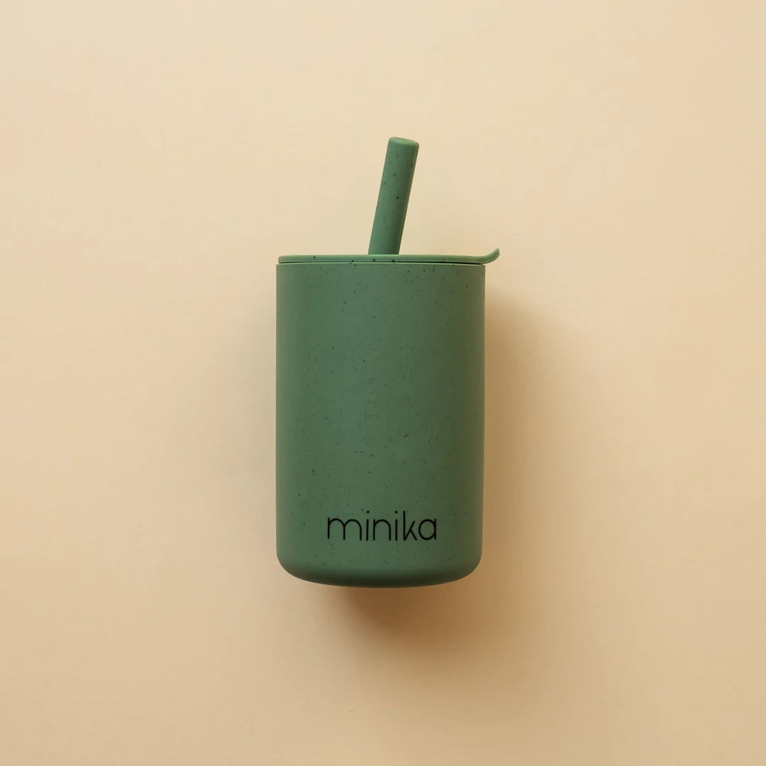 Silicone Straw Cup With Lid-3