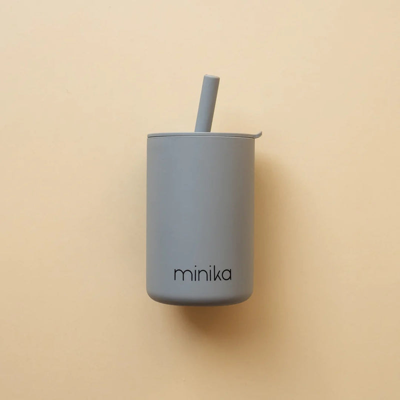 Silicone Straw Cup With Lid-2