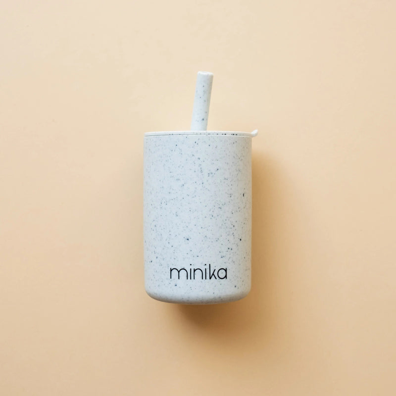 Silicone Straw Cup With Lid-8