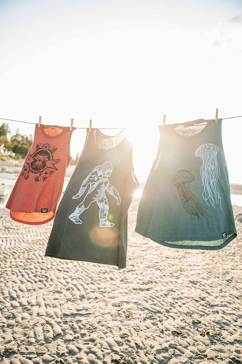 HUMMINGBIRD - Women's Relaxed Tank - Rust-3