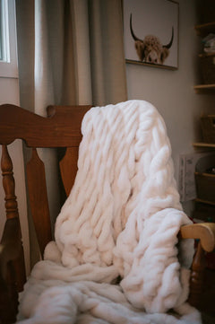 Cream Clouds Double-sided Minky Blanket-16