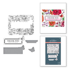 Ensemble Plaque de Pressage et Matrices Jardin de Papillons de la Collection BetterPress-2