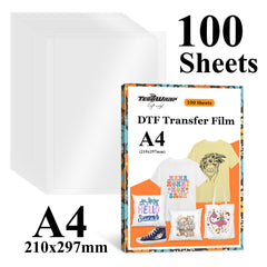 TeckWrap DTF Transfer Film - Single Sided Matte Finish | 100 Sheets-4