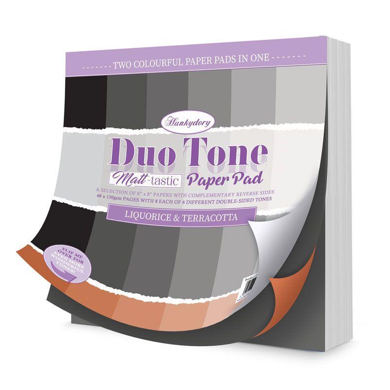 Duo Tone Paper Pad - Liquorice & Terracotta-1