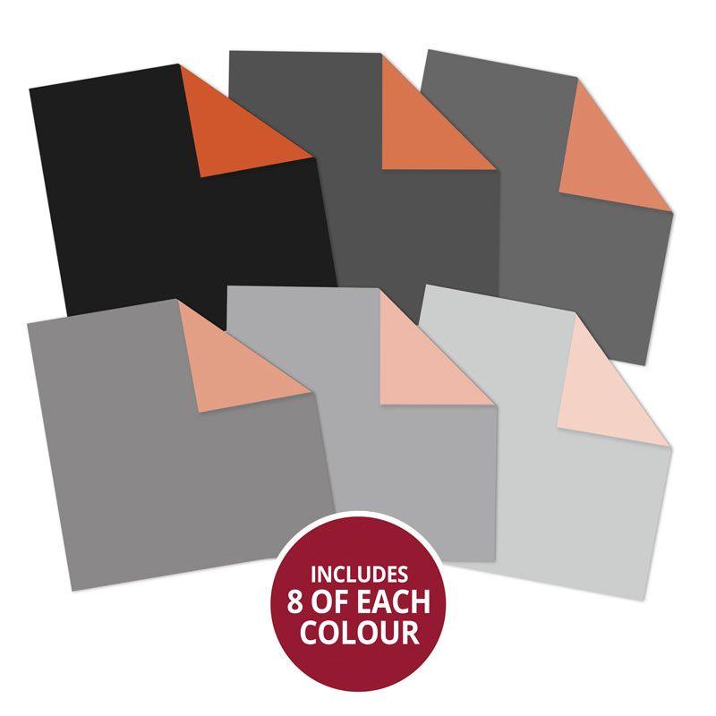 Duo Tone Paper Pad - Liquorice & Terracotta-2