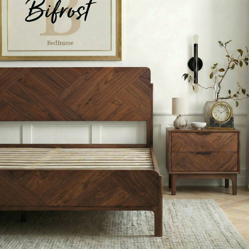 Estructura de cama de madera maciza Bifrost-16