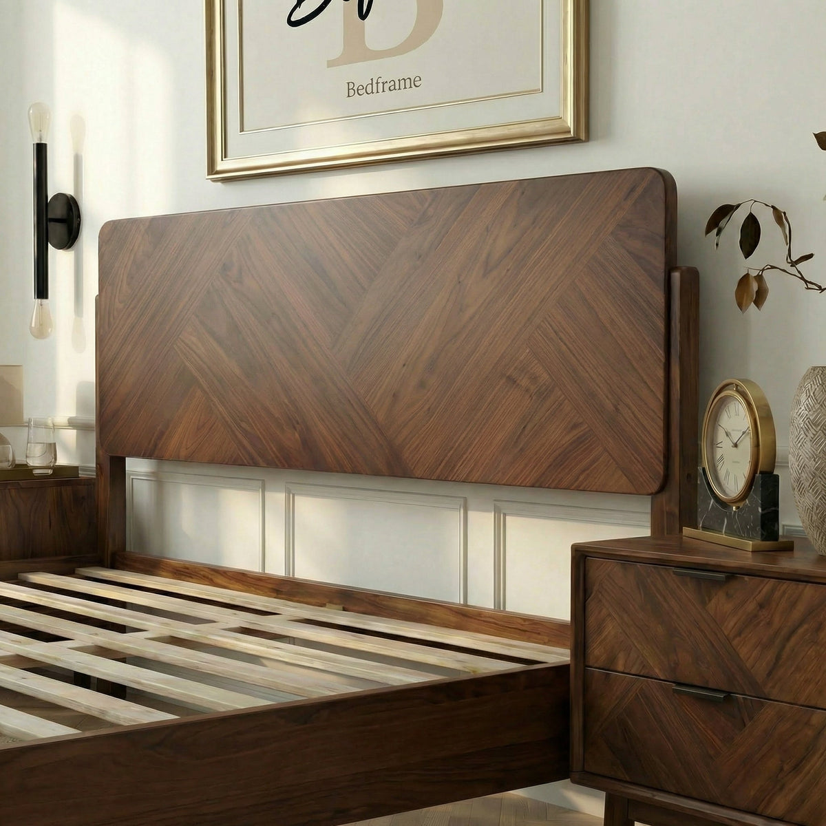 Estructura de cama de madera maciza Bifrost-15
