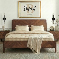 Estructura de cama de madera maciza Bifrost-13