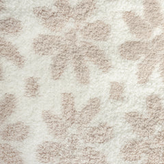 Daisy Print Blushing Beige and White Extended Throw-7