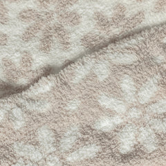 Daisy Print Blushing Beige and White Extended Throw-6