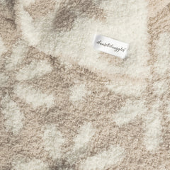 Blushing Beige & White Daisy Print Lovey-4