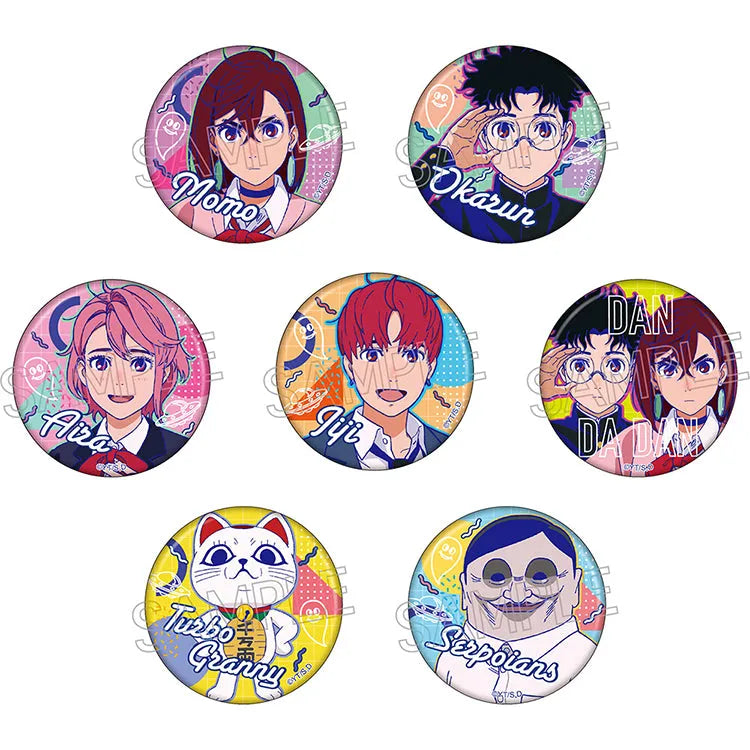 Dandadan Anime Merch - Vivid Line Can Badge-1