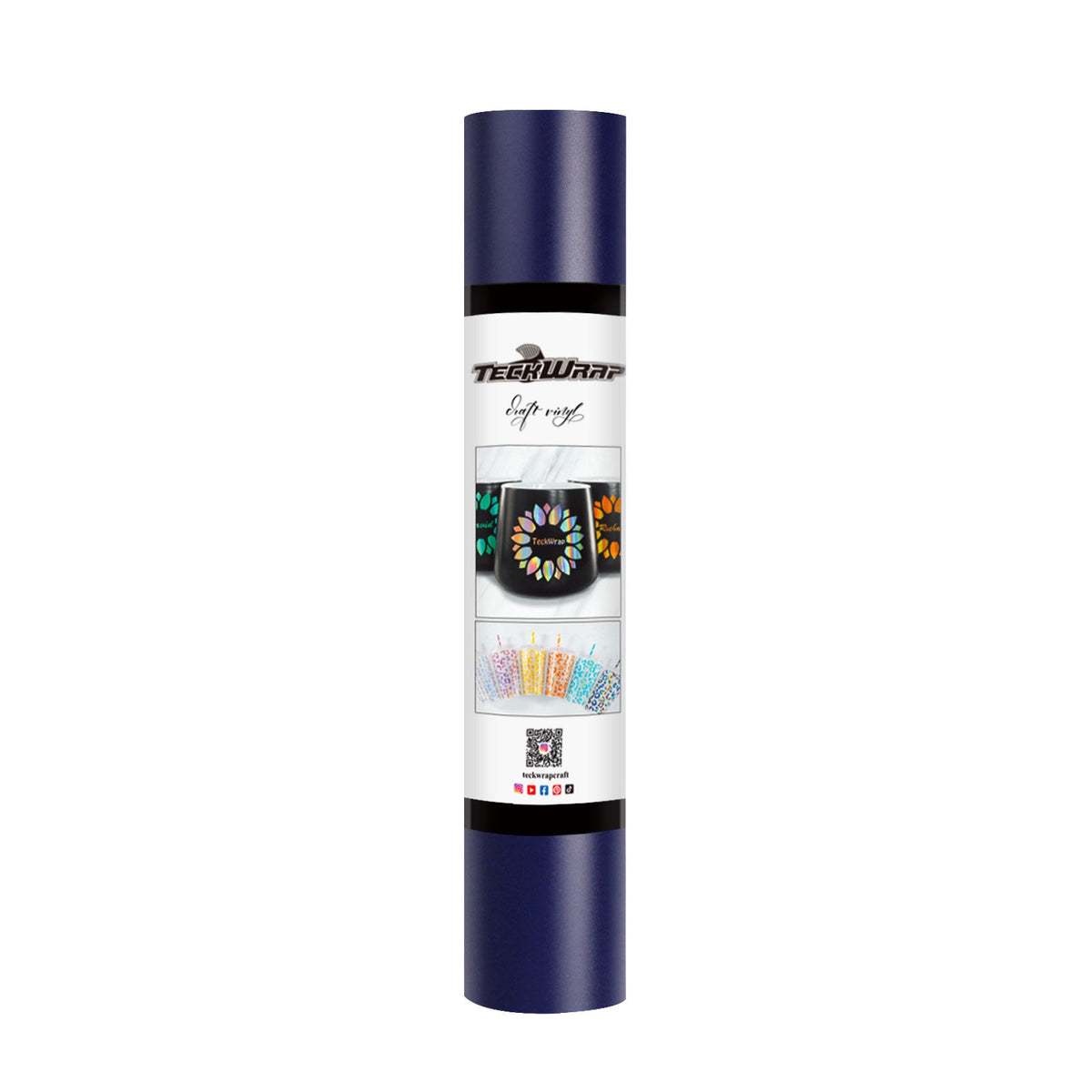 TeckWrap New Matte Adhesive Vinyl | Dark Blue | Ultra-Thin & Flexible | Ideal for Wall Decals, Scrapbooking, and More-2
