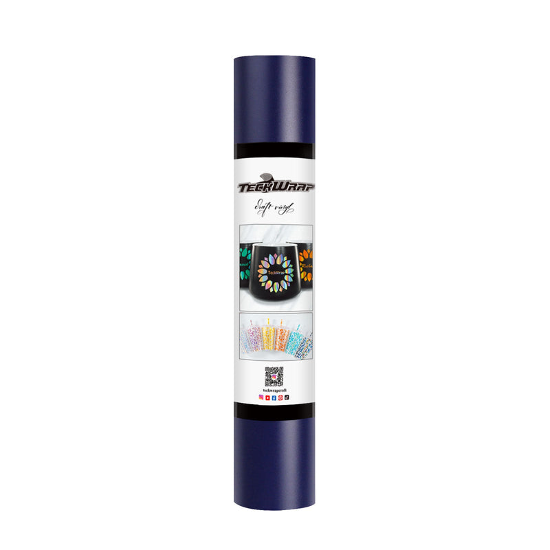 TeckWrap New Matte Adhesive Vinyl | Dark Blue | Ultra-Thin & Flexible | Ideal for Wall Decals, Scrapbooking, and More-2