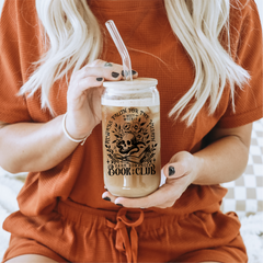Dark Romance Book Club Glass Can with Bamboo Lid | Bookish-1
