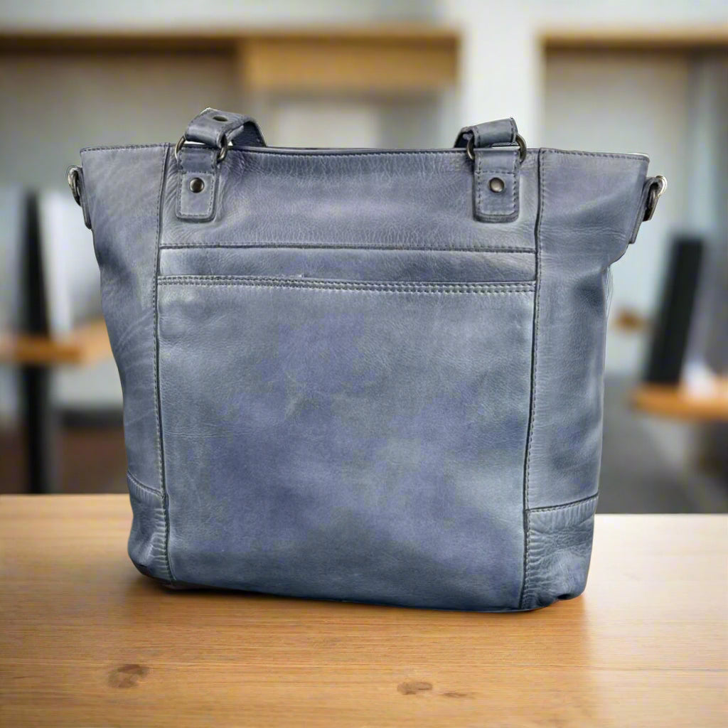 MET Two Handled Leather Sack Handbag-2