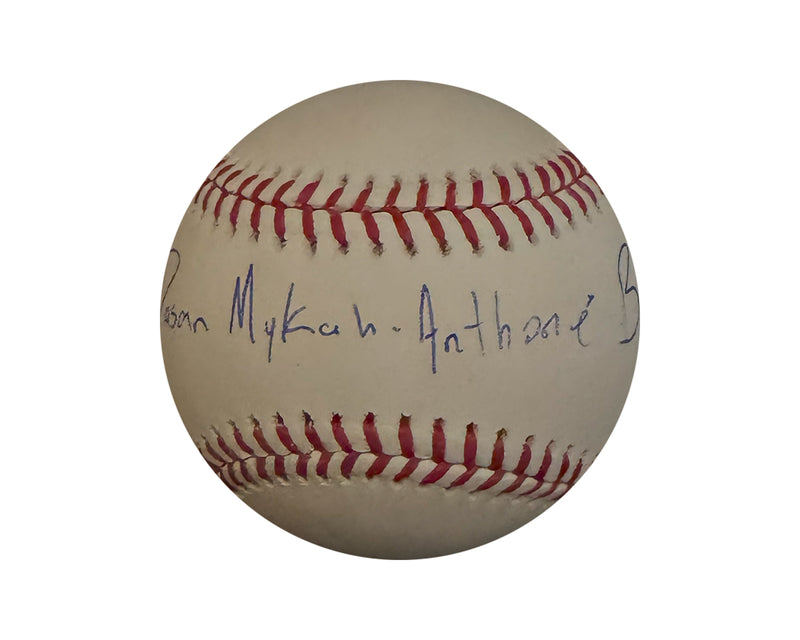 Dasan Brown Autographed Rawlings Official Major League Baseball Inscribed Full Name-1