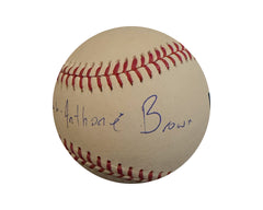 Dasan Brown Autographed Rawlings Official Major League Baseball Inscribed Full Name-3