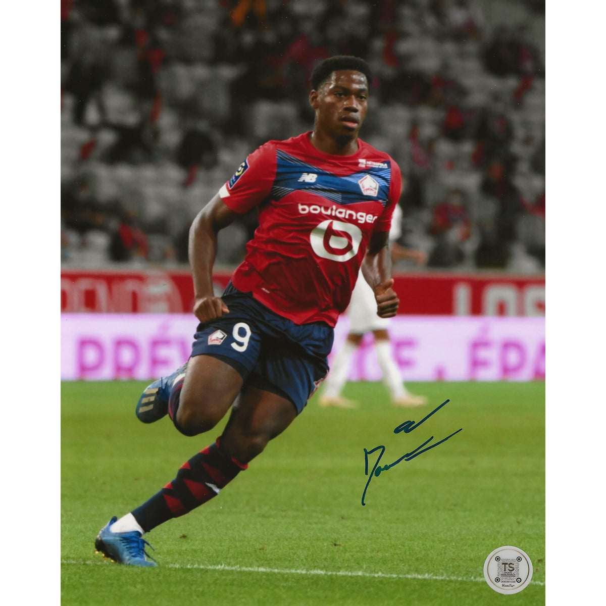 Jonathan David Autographed LOSC Lille Running 8x10 Photo-1