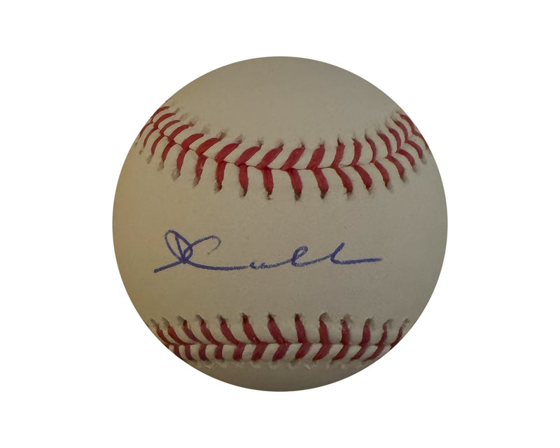 David Calabrese Autographed Rawlings Official Major League Baseball Inscribed "Lets Go Halos"-1