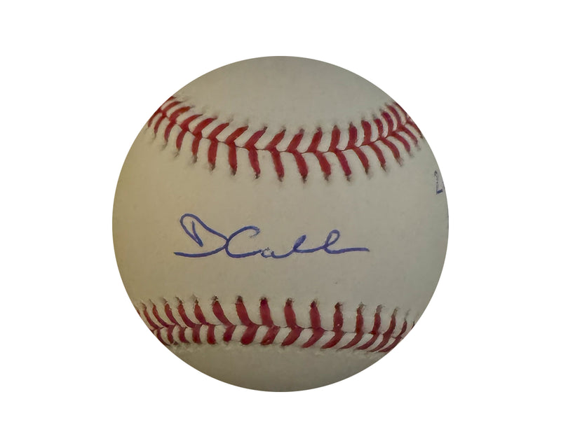 David Calabrese Autographed Rawlings Official Major League Baseball Inscribed "2020 82nd Pick"-1