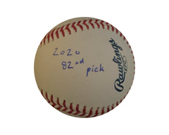 David Calabrese Autographed Rawlings Official Major League Baseball Inscribed "2020 82nd Pick"-2