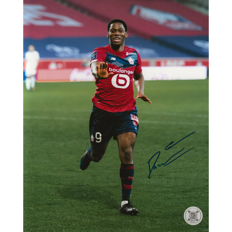 Jonathan David Autographed  LOSC Lille Goal Celebration 8x10 Photo-1