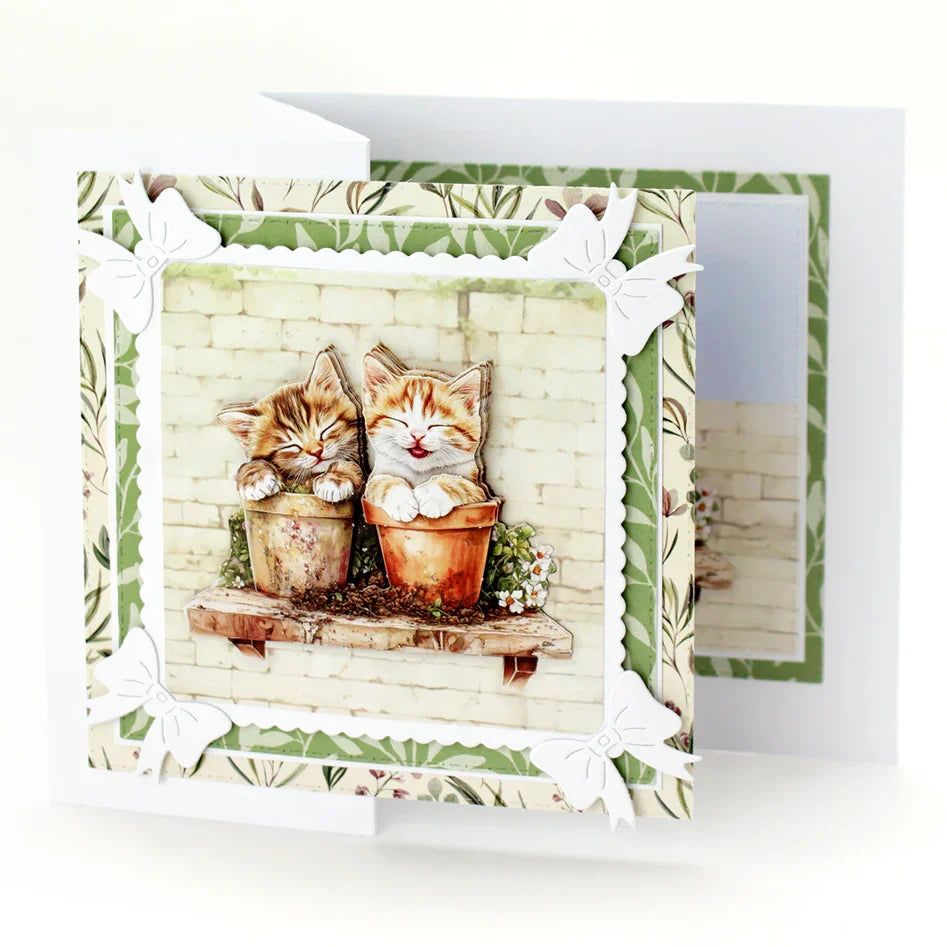 Crafty Kittens Die Cut Topper & Decoupage Collection-8