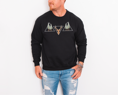 Hunting Triangles Unisex Crewneck-1