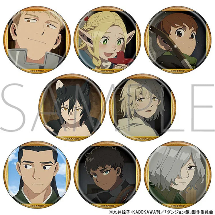 Delicious in Dungeon Anime Merch - Chara Badge Collection A-1