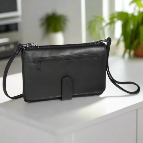 Derek Alexander Deluxe Leather Organizer Clutch Purse-3