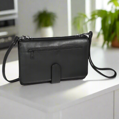 Derek Alexander Deluxe Leather Organizer Clutch Purse-3