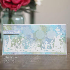 Creative Expressions Designer Boutique Collection Meadow View DL Pre Cut Rubber Stamp-4