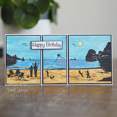 Creative Expressions Designer Boutique Collection Summer Holiday's DL Pre Cut Rubber Stamp-2