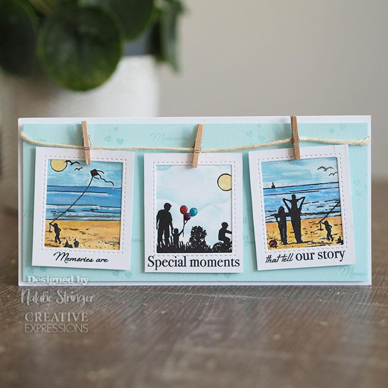 Creative Expressions Designer Boutique Collection Summer Holiday's DL Pre Cut Rubber Stamp-3
