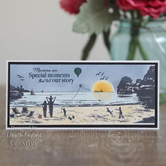 Creative Expressions Designer Boutique Collection Summer Holiday's DL Pre Cut Rubber Stamp-4