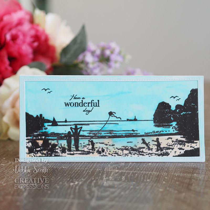 Creative Expressions Designer Boutique Collection Summer Holiday's DL Pre Cut Rubber Stamp-5