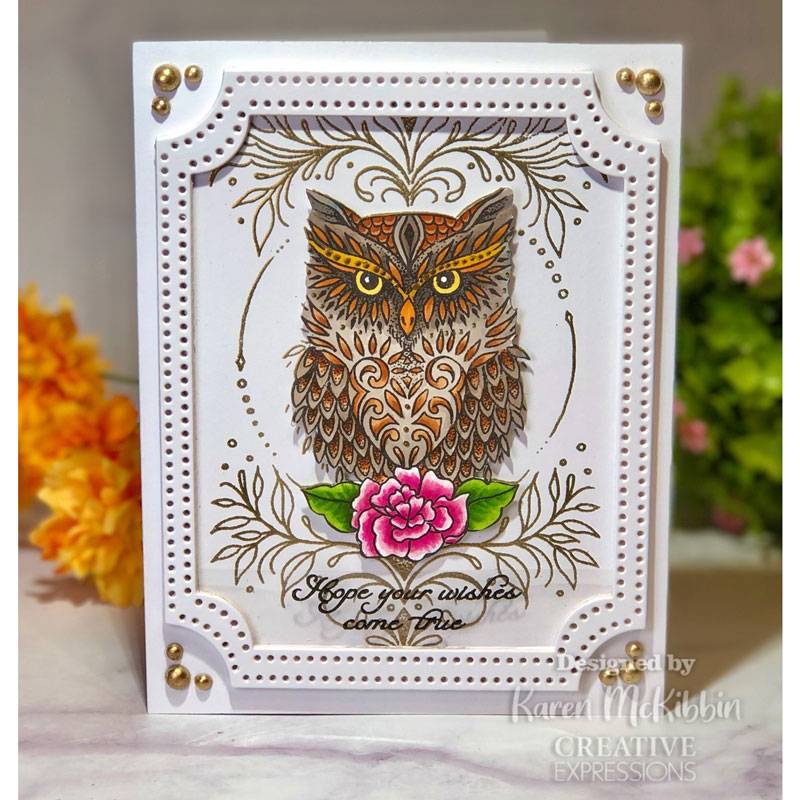 Creative Expressions Designer Boutique Collection Owl Be There For Twit Twoo A6 Clear Stamp Set-4