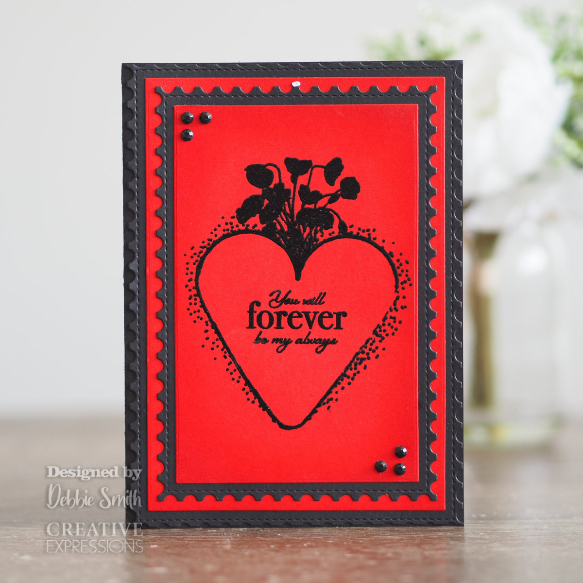 Creative Expressions Designer Boutique Collection Eternal Poppies A6 Clear Stamp Set-3